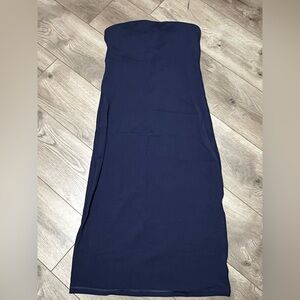 Aerie Navy Blue Strapless Dress